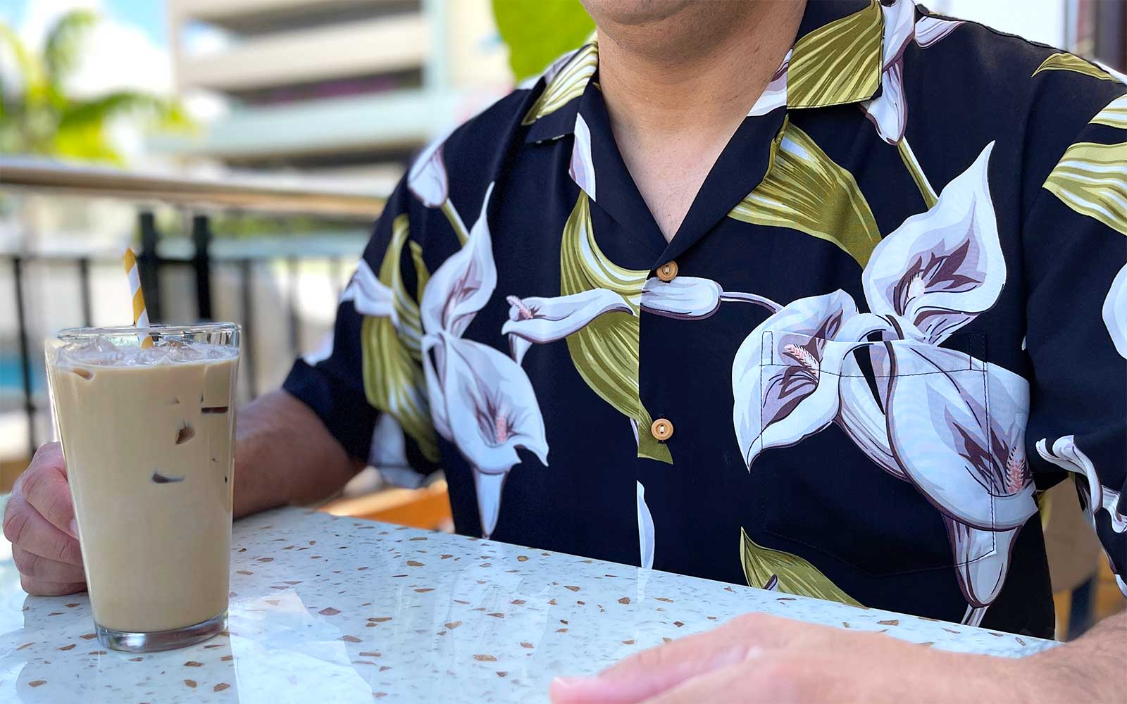 Calla Lily Shirt on Magnum PI