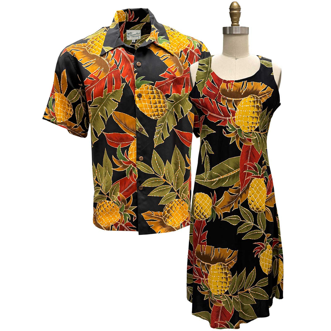 Retro Pineapple Hawaiian Shirts